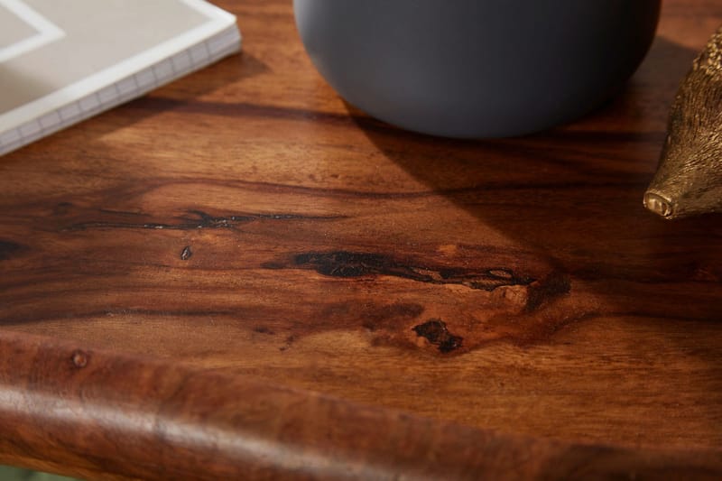 Mondry Soffbord 79 cm Njurformat - Massivt Trä/Svart - Möbler - Bord & matgrupp - Soffbord