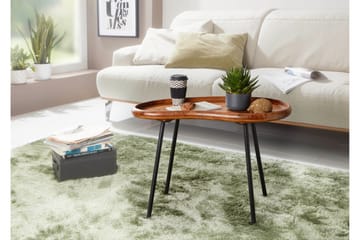 Mondry Soffbord 79 cm Njurformat - Massivt Trä/Svart - Möbler - Bord & matgrupp - Soffbord
