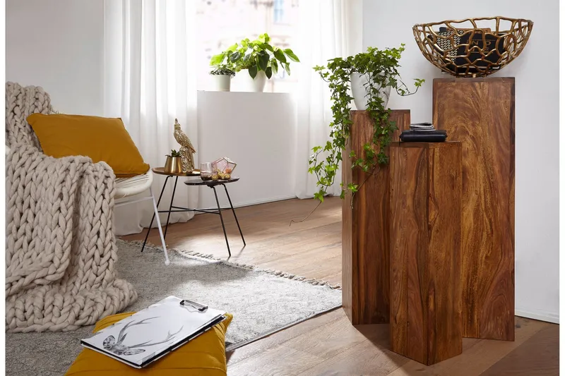 Morgillo Satsbord 3-pack - Trä/natur - Möbler - Bord & matgrupp - Soffbord