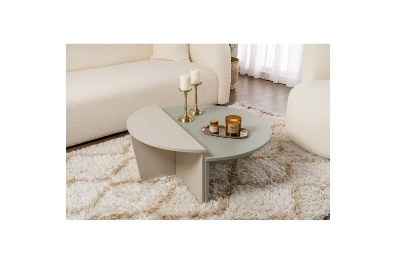 Soffbord Mukund Askgrön Sandsten - Askgrön Sandsten - Möbler - Bord & matgrupp - Soffbord