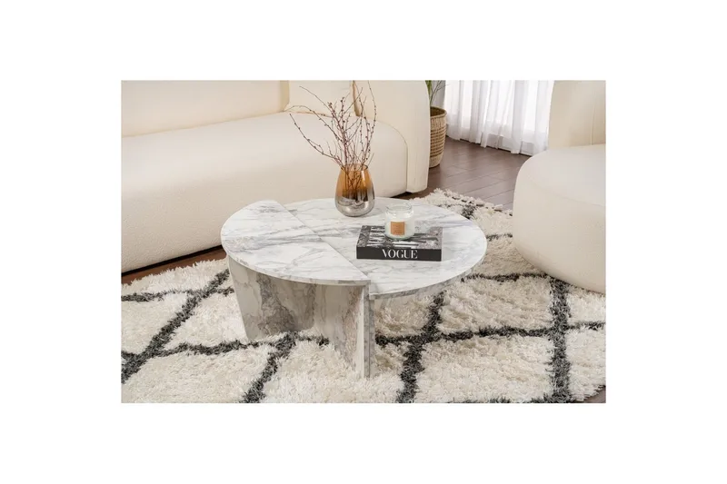 Soffbord Mukund Freesia Marble - Freesia Marble - Möbler - Bord & matgrupp - Soffbord