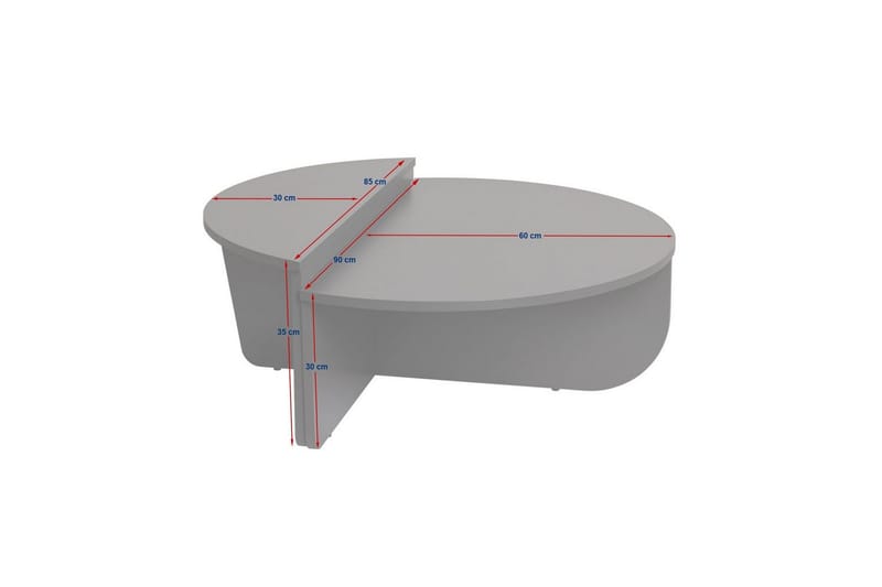 Soffbord Mukund Grå - Grå - Möbler - Bord & matgrupp - Soffbord