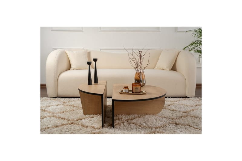 Soffbord Mukund Honey Oak Black - Honey Oak Black - Möbler - Bord & matgrupp - Soffbord