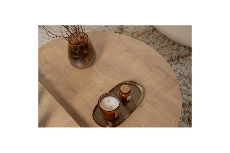 Soffbord Mukund Honey Oak Black - Honey Oak Black - Möbler - Bord & matgrupp - Soffbord