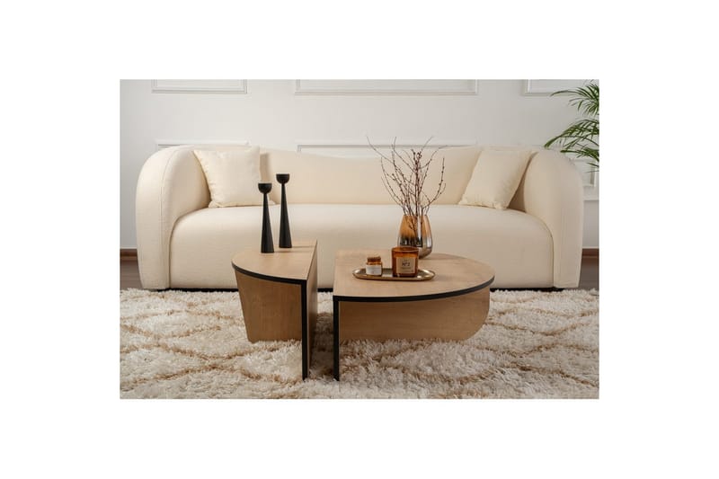Soffbord Mukund Honey Oak Black - Honey Oak Black - Möbler - Bord & matgrupp - Soffbord
