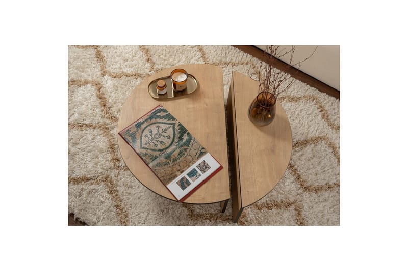 Soffbord Mukund Honey Oak Black - Honey Oak Black - Möbler - Bord & matgrupp - Soffbord