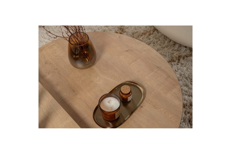 Soffbord Mukund Honey Oak Black - Honey Oak Black - Möbler - Bord & matgrupp - Soffbord