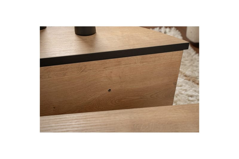 Soffbord Mukund Honey Oak Black - Honey Oak Black - Möbler - Bord & matgrupp - Soffbord