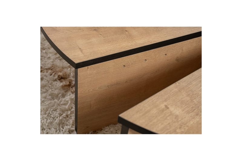 Soffbord Mukund Honey Oak Black - Honey Oak Black - Möbler - Bord & matgrupp - Soffbord