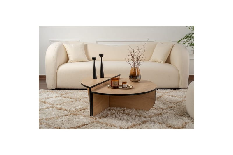 Soffbord Mukund Honey Oak Black - Honey Oak Black - Möbler - Bord & matgrupp - Soffbord