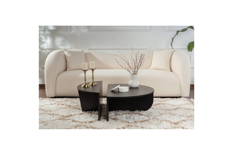 Soffbord Mukund Trä Svart - Trä Svart - Möbler - Bord & matgrupp - Soffbord