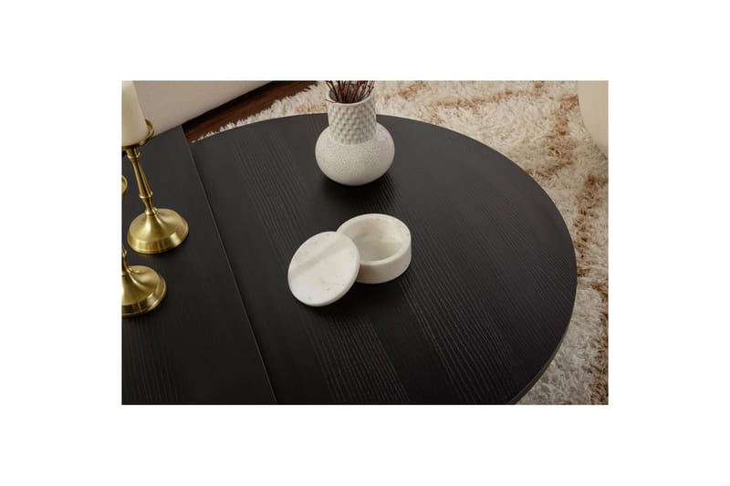 Soffbord Mukund Trä Svart - Trä Svart - Möbler - Bord & matgrupp - Soffbord