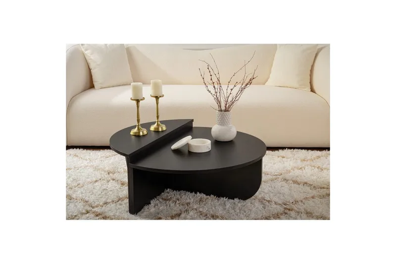 Soffbord Mukund Trä Svart - Trä Svart - Möbler - Bord & matgrupp - Soffbord