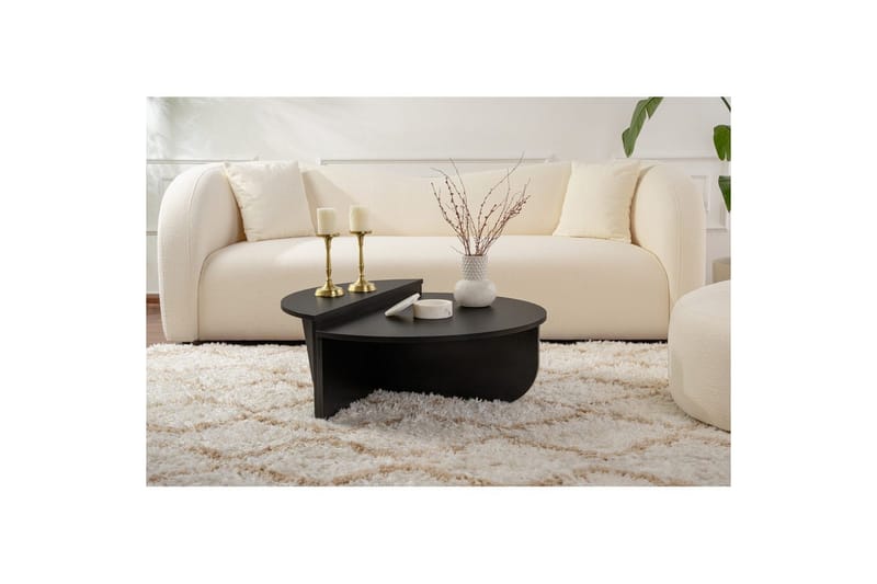 Soffbord Mukund Trä Svart - Trä Svart - Möbler - Bord & matgrupp - Soffbord