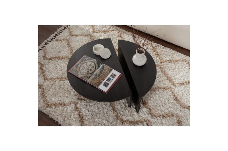 Soffbord Mukund Trä Svart - Trä Svart - Möbler - Bord & matgrupp - Soffbord