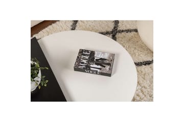 Soffbord Mukund Trä Vit Trä Svart - Trä Vit Trä Svart - Möbler - Bord & matgrupp - Soffbord