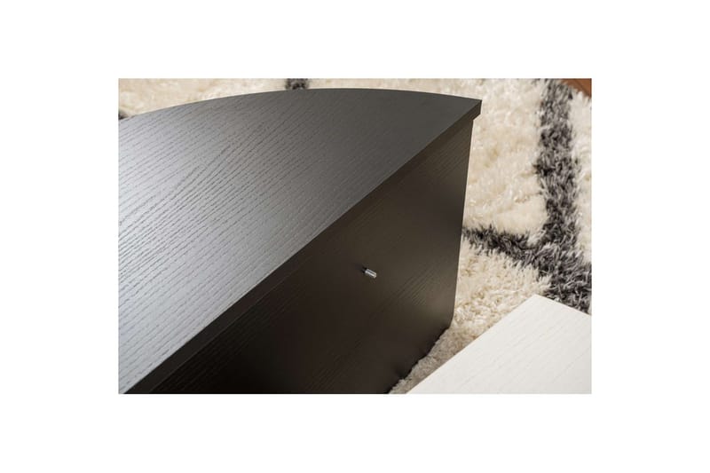 Soffbord Mukund Trä Vit Trä Svart - Trä Vit Trä Svart - Möbler - Bord & matgrupp - Soffbord