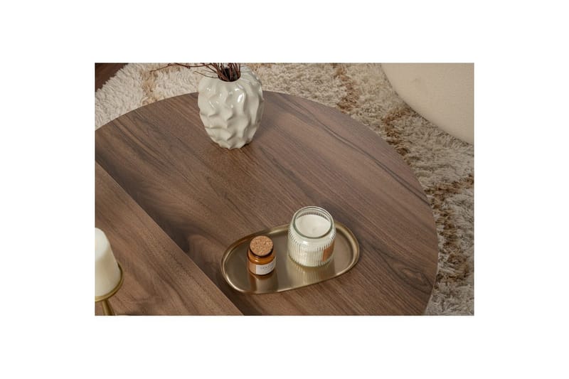Soffbord Mukund Valnöt Vit - Valnöt Vit - Möbler - Bord & matgrupp - Soffbord