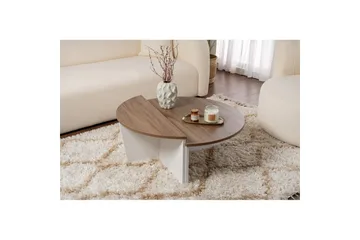 Soffbord Mukund Valnöt Vit - Valnöt Vit - Möbler - Bord & matgrupp - Soffbord