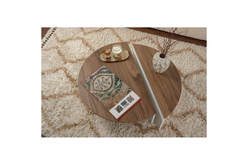 Soffbord Mukund Valnöt Vit - Valnöt Vit - Möbler - Bord & matgrupp - Soffbord