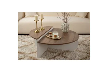 Soffbord Mukund Valnöt Vit - Valnöt Vit - Möbler - Bord & matgrupp - Soffbord