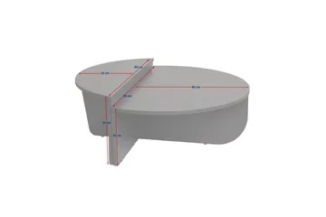 Soffbord Mukund Valnöt Vit - Valnöt Vit - Möbler - Bord & matgrupp - Soffbord