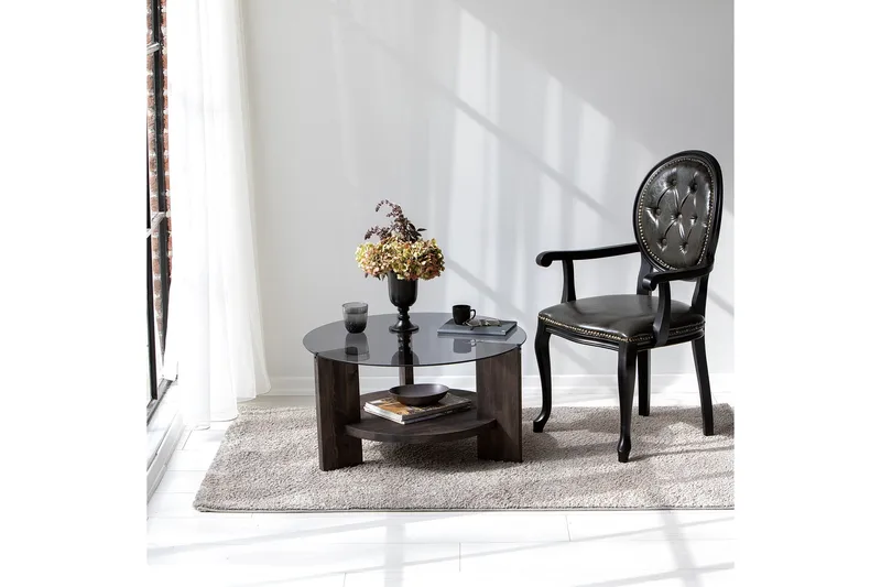 Mumondo Soffbord 75 cm Svart/Mörkbrun - Hanah Home - Möbler - Bord & matgrupp - Soffbord