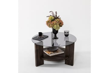 Soffbord Mumondo 75 cm Svart/Mörkbrun - Hanah Home - Möbler - Bord & matgrupp - Soffbord