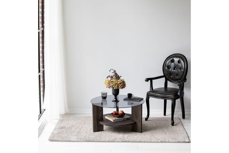 Mumondo Soffbord 75 cm Svart/Mörkbrun - Hanah Home - Möbler - Bord & matgrupp - Soffbord