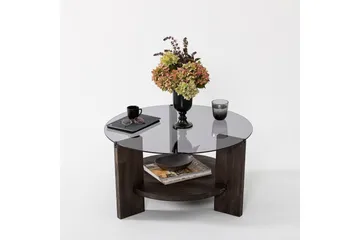 Mumondo Soffbord 75 cm Svart/Mörkbrun - Hanah Home - Möbler - Bord & matgrupp - Soffbord