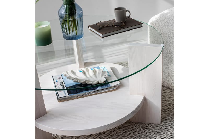 Soffbord Mumondo 75 cm Vit - Hanah Home - Möbler - Bord & matgrupp - Soffbord