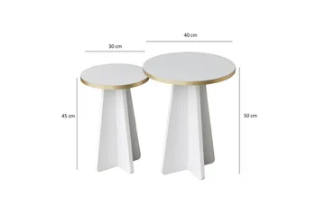 Munne Soffbord 40 cm - Vit - Möbler - Bord & matgrupp - Soffbord