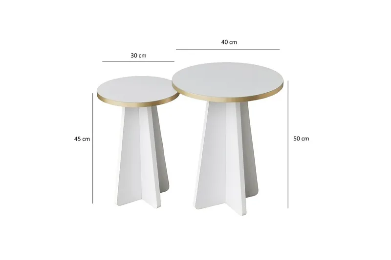 Munne Soffbord 40 cm - Vit - Möbler - Bord & matgrupp - Soffbord