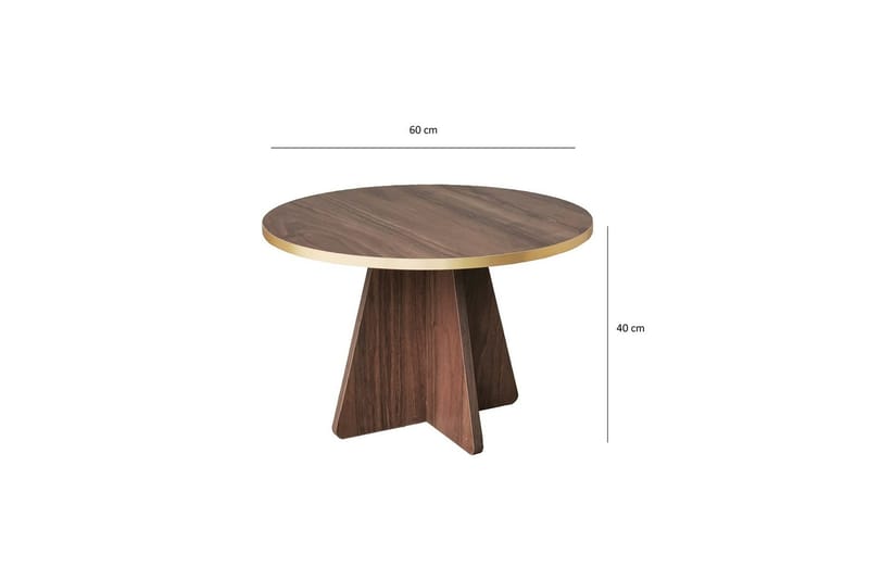 Munne Soffbord 60 cm - Valnöt - Möbler - Bord & matgrupp - Soffbord