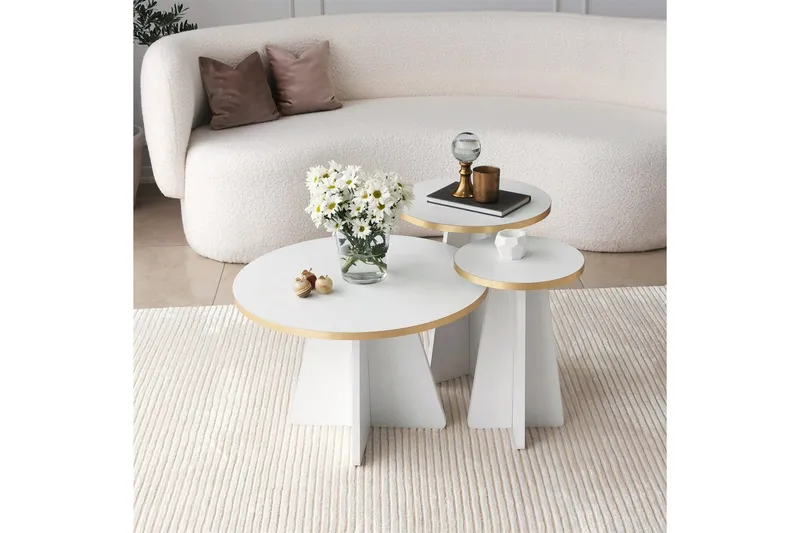 Munne Soffbord 60 cm - Vit - Möbler - Bord & matgrupp - Soffbord