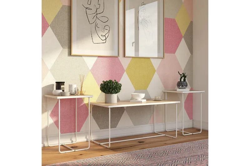 Nadzeya Soffbord Set - Natur - Möbler - Bord & matgrupp - Soffbord