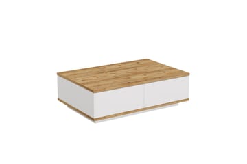 Najar Rektangulärt Soffbord i Trä med Nedfällbara Luckor - Brun - M öbler - Bord & matgrupp - Soffbord