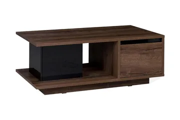 Najera Soffbord 120 cm med Förvaring - Valnötsbrun/Svart - Möbler - Bord & matgrupp - Soffbord - Soffbord med förvaring