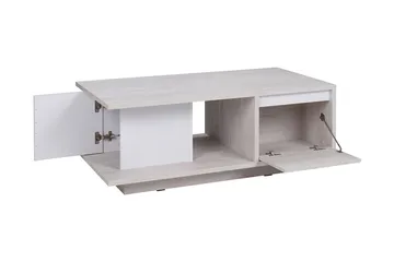 Najera Soffbord 120 cm med Förvaring - Valnötsbrun/Svart - Möbler - Bord & matgrupp - Soffbord - Soffbord med förvaring