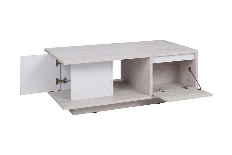 Najera Soffbord 120 cm med Förvaring - Valnötsbrun/Svart - Möbler - Bord & matgrupp - Soffbord - Soffbord med förvaring