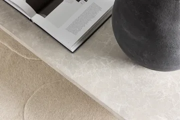 Narvik Travertin Ovalt Soffbord 190x60 cm - Beige / Ljus - Möbler - Bord & matgrupp - Soffbord