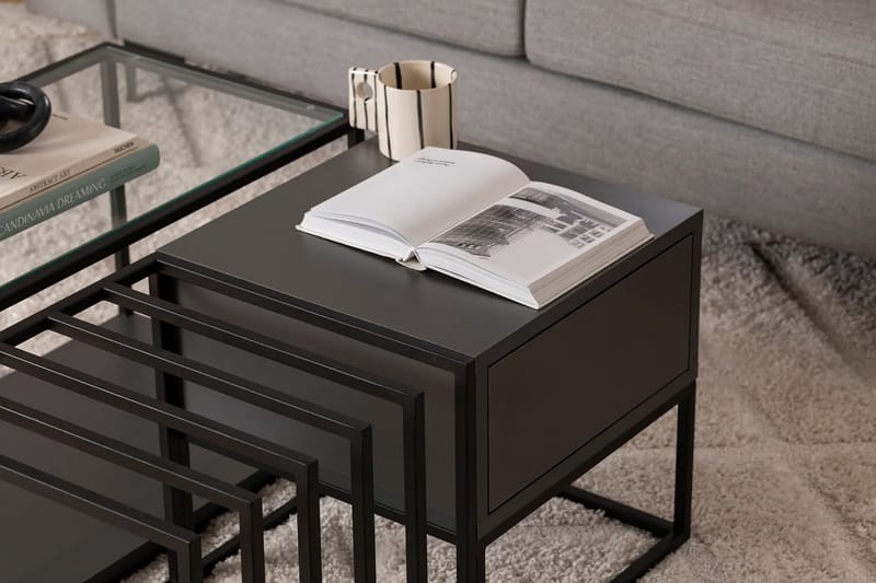 Natsumi Soffbord 90 cm - Svart - Möbler - Bord & matgrupp - Soffbord