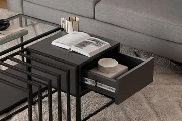 Natsumi Soffbord 90 cm - Svart - Möbler - Bord & matgrupp - Soffbord