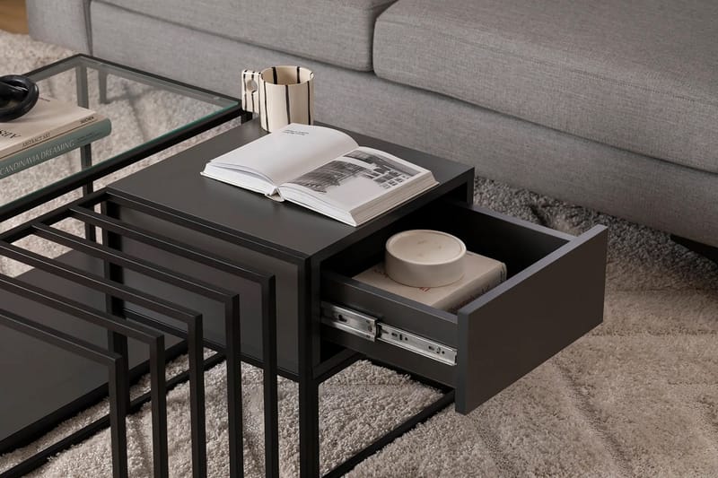 Natsumi Soffbord 90 cm - Svart - Möbler - Bord & matgrupp - Soffbord