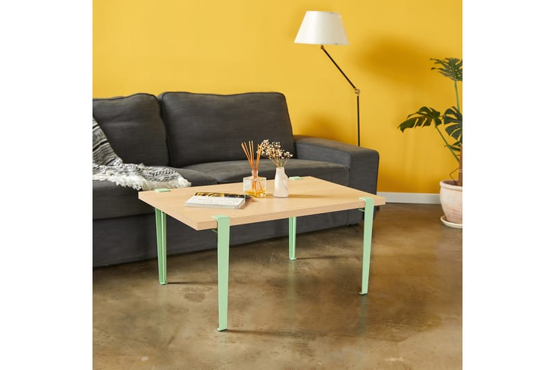 Soffbord Neda 90x60 cm Brun/Blå - Hanah Home - Möbler - Bord & matgrupp - Soffbord