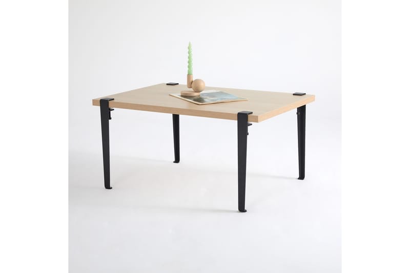 Soffbord Neda 90x60 cm Brun/Svart - Hanah Home - Möbler - Bord & matgrupp - Soffbord