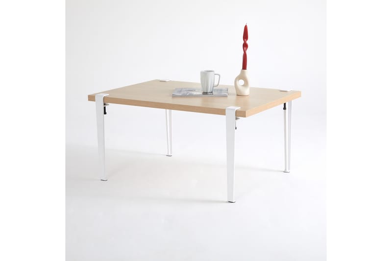 Soffbord Neda 90x60 cm Brun/Vit - Hanah Home - Möbler - Bord & matgrupp - Soffbord