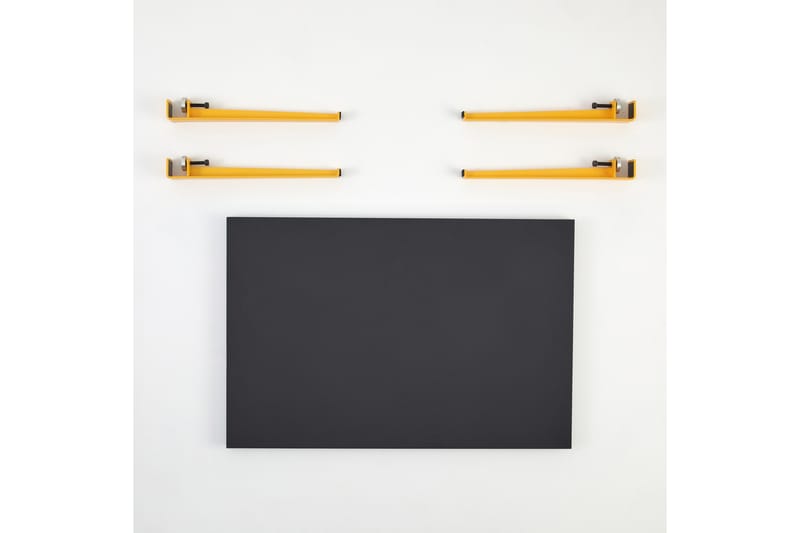 Soffbord Neda 90x60 cm Svart/Gul - Hanah Home - Möbler - Bord & matgrupp - Soffbord