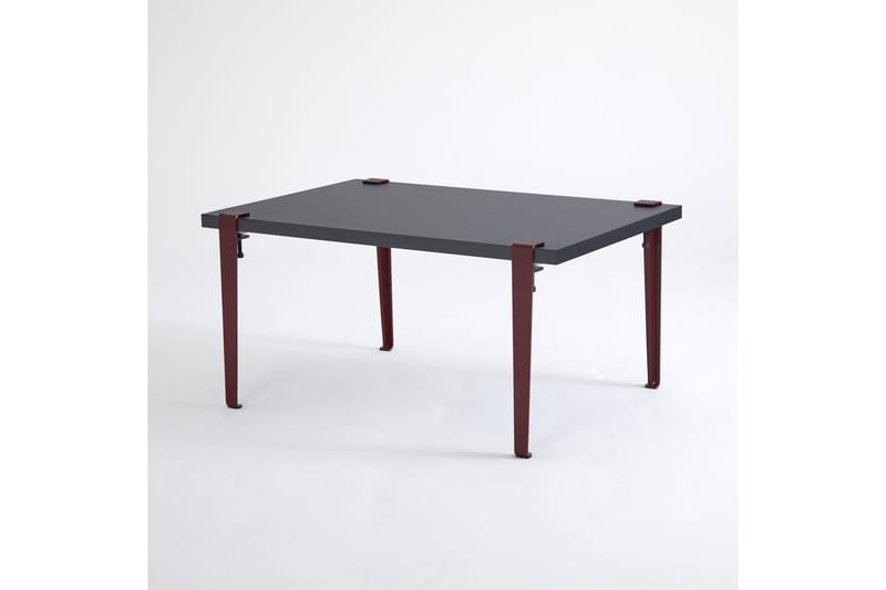 Soffbord Neda 90x60 cm Svart/Röd - Hanah Home - Möbler - Bord & matgrupp - Soffbord