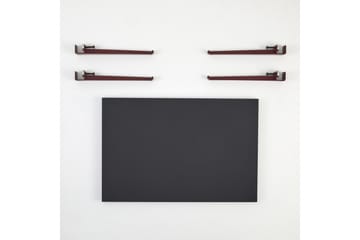 Soffbord Neda 90x60 cm Svart/Röd - Hanah Home - Möbler - Bord & matgrupp - Soffbord